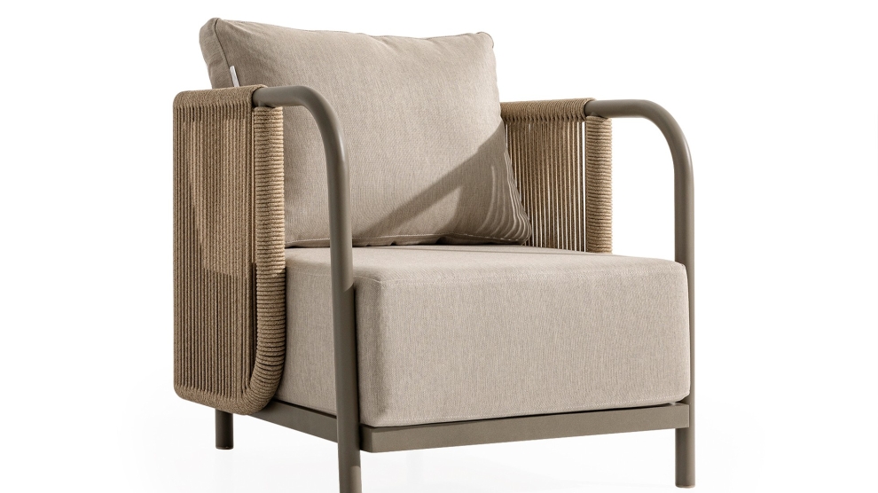 Roma Bahçe Oturma Grubu (3+1+1+M) GRİ