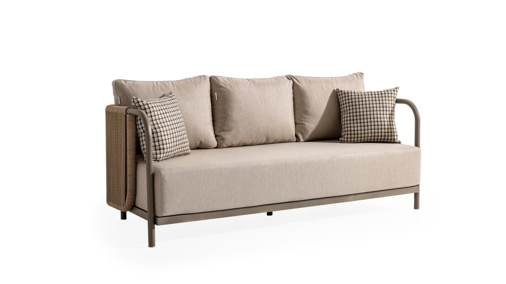 Roma Bahçe Oturma Grubu (3+1+1+M) GRİ