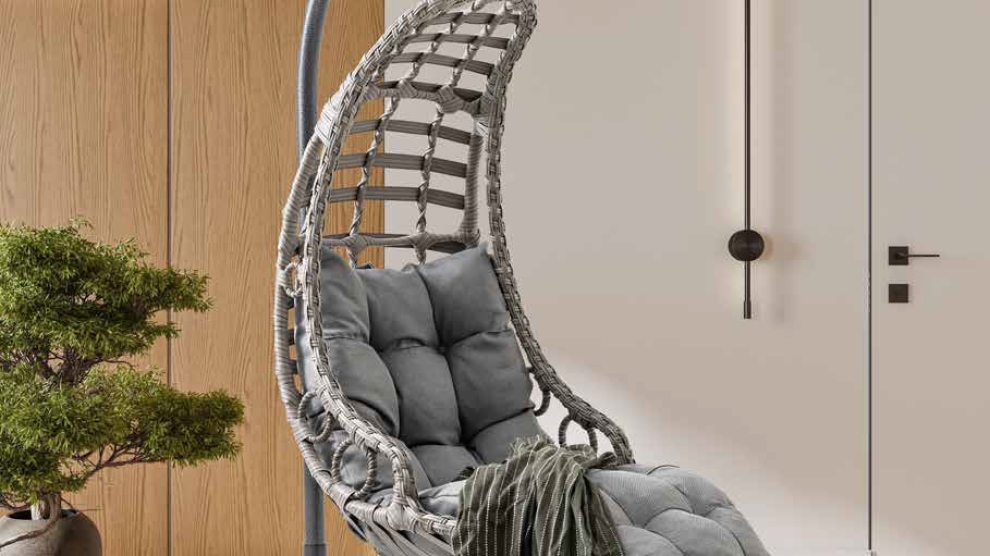 Bodrum | Tekli Rattan Bahçe Salıncağı 