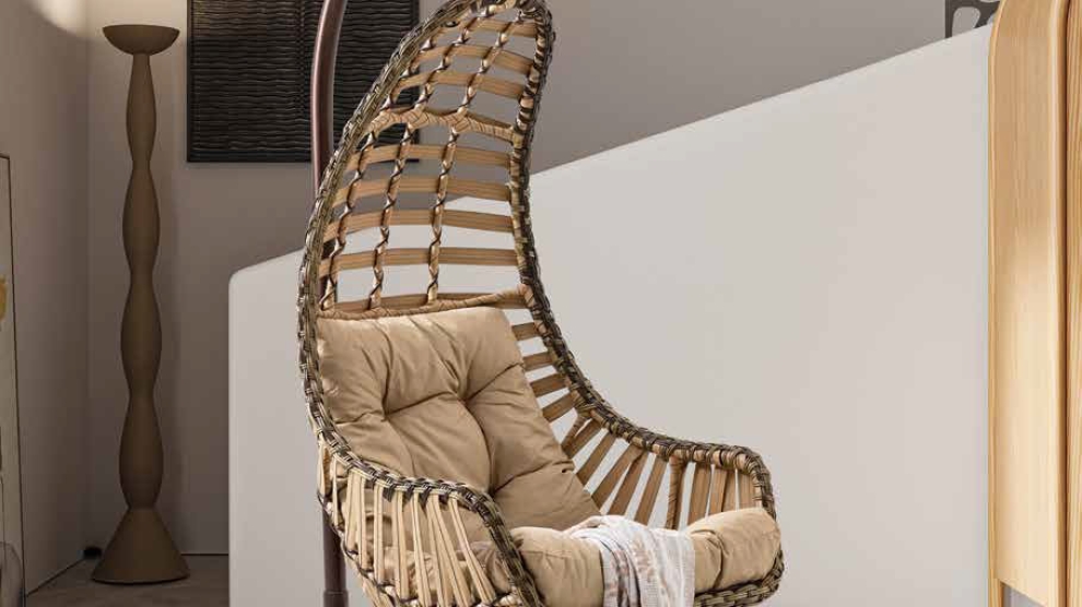 Datça Bahçe Salıncağı | Tek Kişilik | Rattan Salıncak