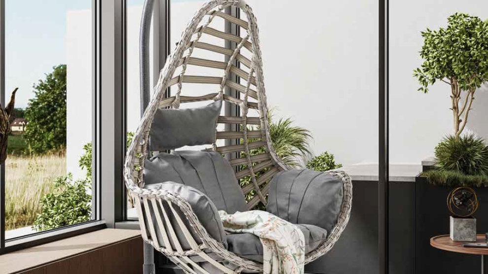 Milas | Tekli Rattan Bahçe Salıncağı